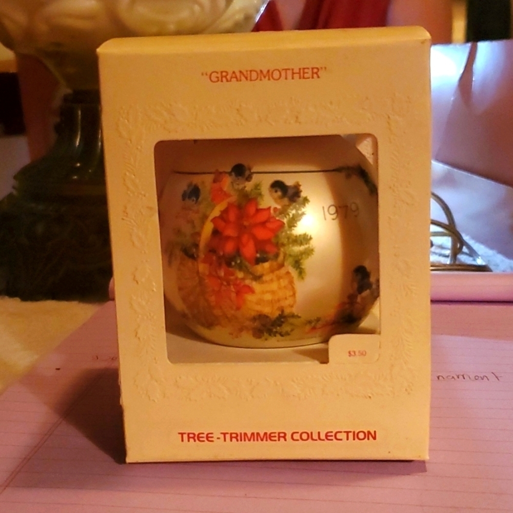 Vintage Christmas Tree Ornament GRANDMOTHER